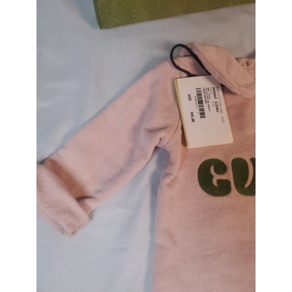 Gucci Baby One Piece Jumpsuit  3/6 Mo Playsuit 100% cotton W/ Box - Picture 15 of 16